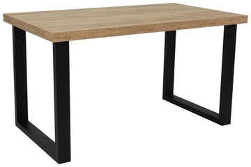 STÓŁ LOFT 90x160 rozkładany do 260cm METAL dąb