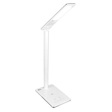 Lampka biurkowa Media-Tech z ładowaniem bezprzewodowym, biała, LED