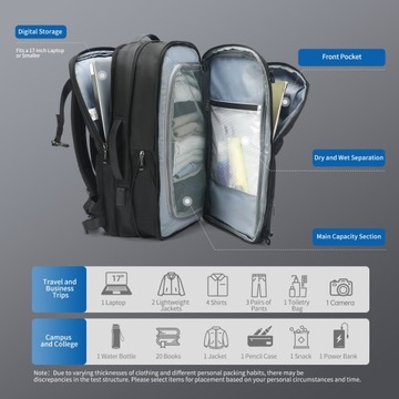 Plecak miejski na laptopa 17