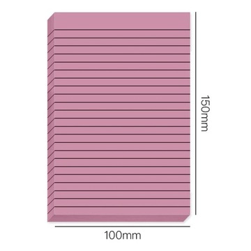 30/50 Sheets Gradient Transparent Sticky Notes Waterproof Horizontal Line I