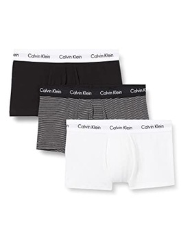 Calvin Klein Underwear Low Rise Trunk 0000U2664G-IOT XL 3 Pack Czarny/Biały