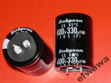Kondensator el. 330uF 400V RUBYCON FRS 30x40 10szt