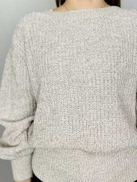 Sweter melanż oversize S 36 H&M