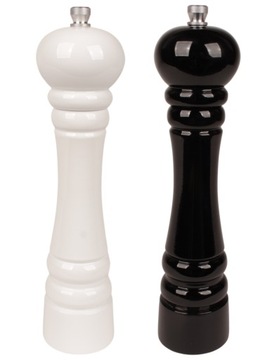 MŁYNKI 24CM DO PIEPRZU SOLI BIAŁY CZARNY MŁYNEK
