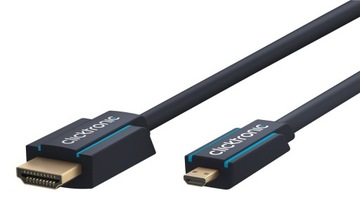 CLICKTRONIC HDMI — кабель micro HDMI 2.0 4K, 60 Гц, 2 м