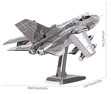 3D модель Piececool Metal Puzzle - Реактивный самолет