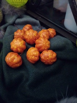 JABŁKA JABŁUSZKA OZDOBNE DEKORACJA STOŁU JESIEŃ 6 SZTUK CZERWONE CIEMNE