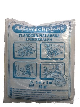 FOLIA MALARSKA 4×5 OCHRONNA BEZBARWNA 450g GRUBA