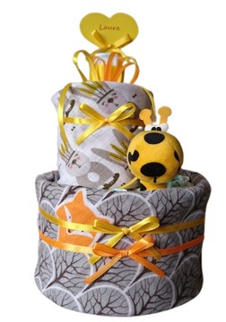 TORT PREZENT Z PIELUCH PAMPERS 3 ROCZEK CHRZEST