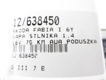 FABIA I 6Y UCHYCENÍ MOTORU ULOŽENÍ 6Q0199851AB 1,4