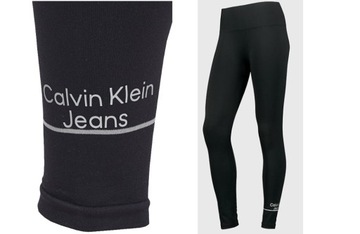 CK CALVIN KLEIN LEGINSY DAMSKIE MICROFIBER BLACK M