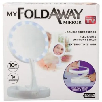 Увеличительное косметическое зеркало со светодиодной подсветкой