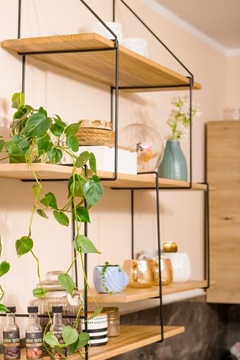Półka ścienna wisząca LOFT drewniana - FLC 1