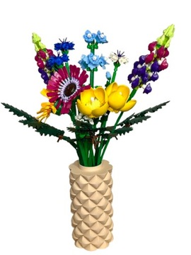 Уникальная засушенная искусственная ваза для цветов LEGO ICONS KANI 3D BEIGE