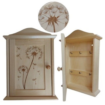 Деревянный шкаф для ключей для дома, украшение стен, натуральный лак