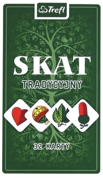 TREFL KARTY 32 LISTKI SKAT TRADYCYJNY 08317 [KARTY
