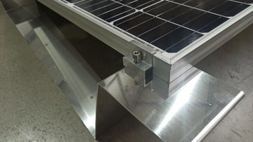 Балластная опора 20 градусов. Конструкция кронштейна PV Alu.