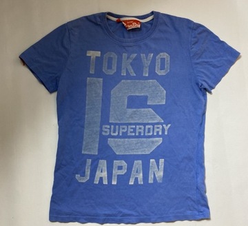 Superdry Super DRY ORYGINALNY NIEBIESKI T SHIRT/ KOSZULKA rozmiar M