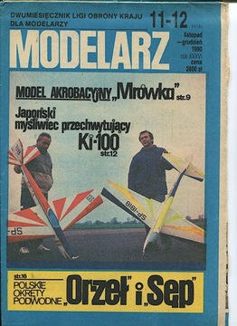 Modelarz 11-12/1990 ORP Orzeł/Sęp, Ki-100