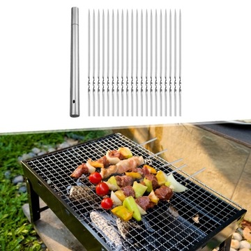 Grillowanie Szaszłyki Patyczki Kebab 35 cm BBQ 20 Sztuk