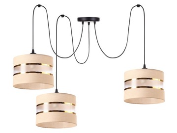 NOWOCZESNA LAMPA SPIDER ABAŻUR E27 LED