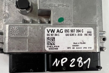 JEDNOSTA ŘÍDÍCÍ MOTORU ECU VW 05C907394C 2021
