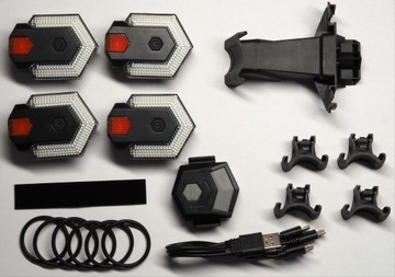 Фонарь указателя поворота велосипеда задний передний 4 шт.