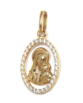 ZŁOTY MEDALIK MARYJA MATKA BOŻA VERONA 585