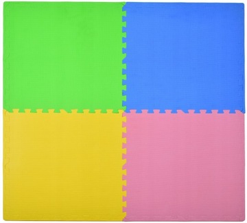 DUŻE PUZZLE PIANKOWE MATA PIANKOWA 62x62CM 4 SZT.
