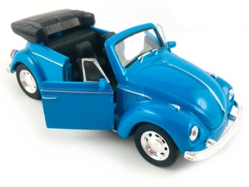 VOLKSWAGEN BEETLE CABRIO MODEL METAL WELLY 1:34