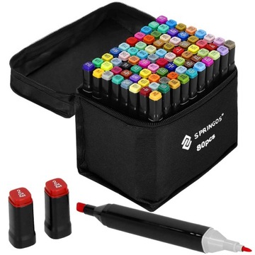 АЛКОГОЛЬНЫЕ МАРКЕРЫ, ТРИПС, НАБОР ИЗ 80 ШТ. PRO BAG