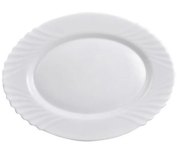 PÓŁMISEK owalny 36CM EBRO Bormioli duży biały opal