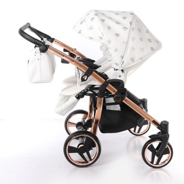 Коляска для близнецов JUNAMA GLOW DUO 2в1 медный 01