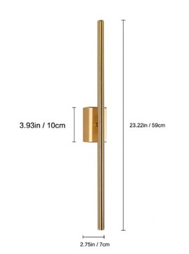 СВЕТОДИОДНЫЙ НАСТЕННЫЙ СВЕТИЛЬНИК GOLD MODERN 6W 6000K