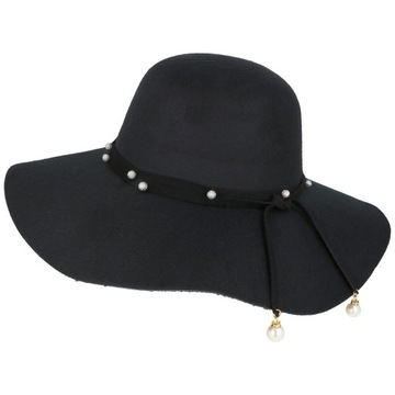 Мужская черная фетровая шляпа