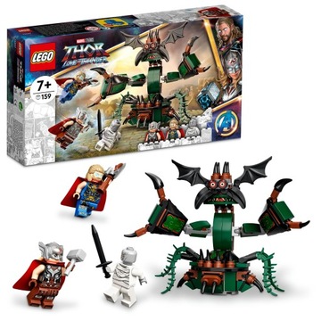 KLOCKI LEGO Marvel THOR Love and thunder 76207 Atak na Nowy Asgard