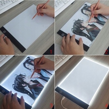 Tablica do Rysowania Deska Kreślarska Kalka A4 LED