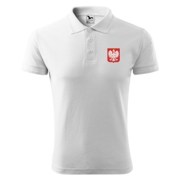 Koszulka Polo POLSKA koszulka kibica reprezentacji EURO HAFT rozmiar M
