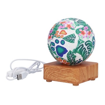 RGB szklana kula lampa stołowa zasilana przez USB
