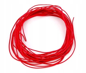 Przewód silikonowy 26AWG - 0,14mm2 czerwony - 1mb