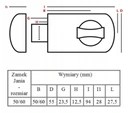 ZAMEK NAW. ŁUCZNIK Z WKŁADKĄ JANIA GRAFIT