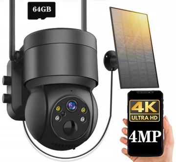 SOLARNA IP KAMERA OBROTOWA ZEWNĘTRZNA WIFI 4MP