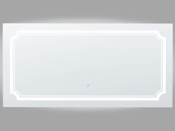 Настенное зеркало со светодиодной подсветкой 120 x 60 см серебро ARROMACHNES