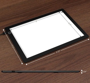 JHFart Slidescanner Ультратонкая светодиодная световая пластина 30x21 см для негативов