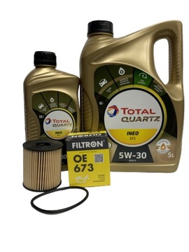 PEUGEOT 207 307 208 407 3008 5W30 6L + FILTR OLEJU