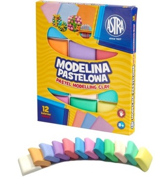 MODELINA PASTELOWA - 12 kolorów ASTRA