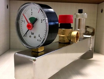 НЕРЖАВЕЮЩАЯ ГРУППА БЕЗОПАСНОСТИ ДЛЯ ГОРЯЧЕЙ ВОДЫ 3 БАР INOX