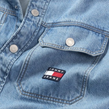 TOMMY HILFIGER MĘSKA KOSZULA JEANSOWA OVERSHIRT L