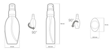 Флакон АТОМАЙЗЕР 50 мл РАСПЫЛИТЕЛЬ-ДИСПЕНСЕР - 50 шт.