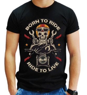 Koszulka MOTOCYKLOWA NA MOTOR T-shirt CHOPPER L